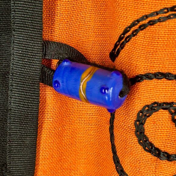 Indigo Moon Jacket S Lightweight Colorful Art to Wear Ceramic Toggle Buttons - Picture 3 of 8